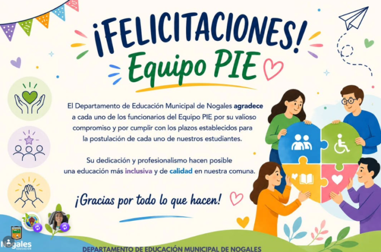 felicitaciones equipo pie